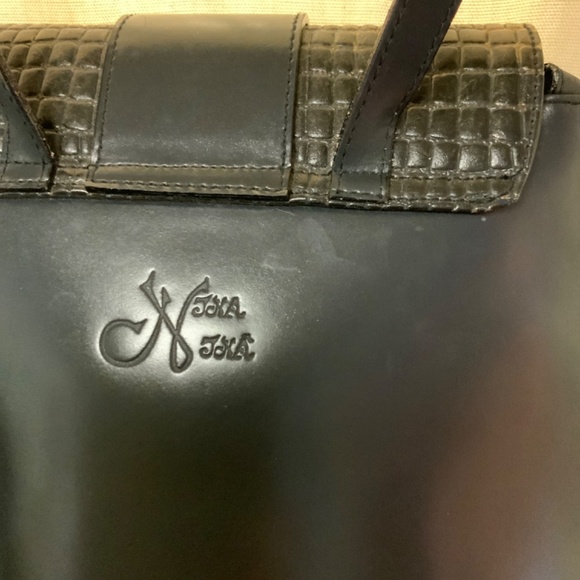 NWOT Italian signed backpack leather bag main image 8